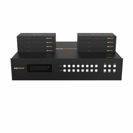 BZBGEAR 8x8 4K UHD HDMI/HDBaseT/Audio Matrix Switcher with 2-Way IR/ARC/Ethernet/IP and RS-232 Control BG-UM88-100M-KIT